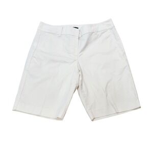Ann Taylor Factory‎ Bermuda Shorts Women's 8 Peach Stretch Cotton Blend Dressy